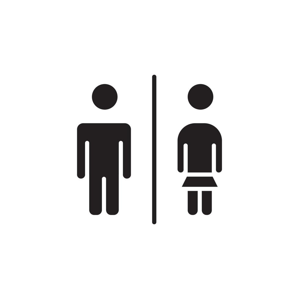 Toilette Zeichen Vektor zum Symbol Webseite, ui essentiell, Symbol, Präsentation