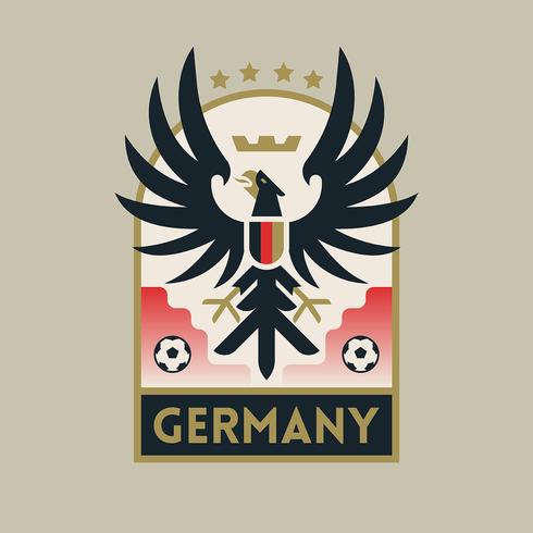 Deutschland WM Fußball-Abzeichen vektor