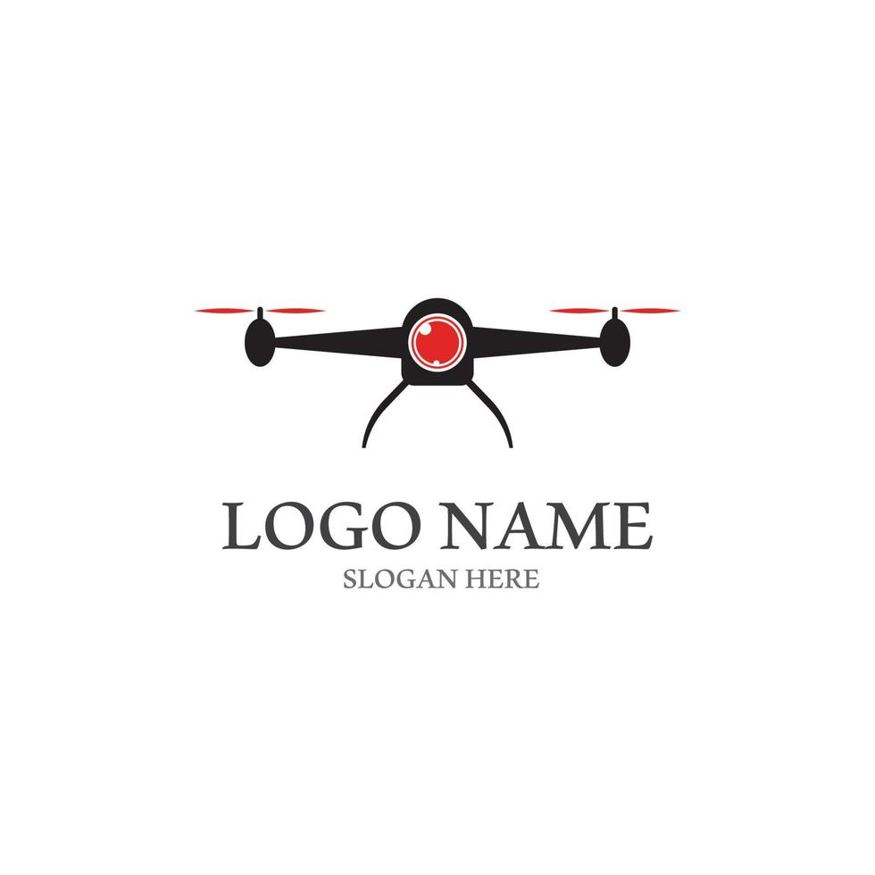 drone logotyp vektor ikon