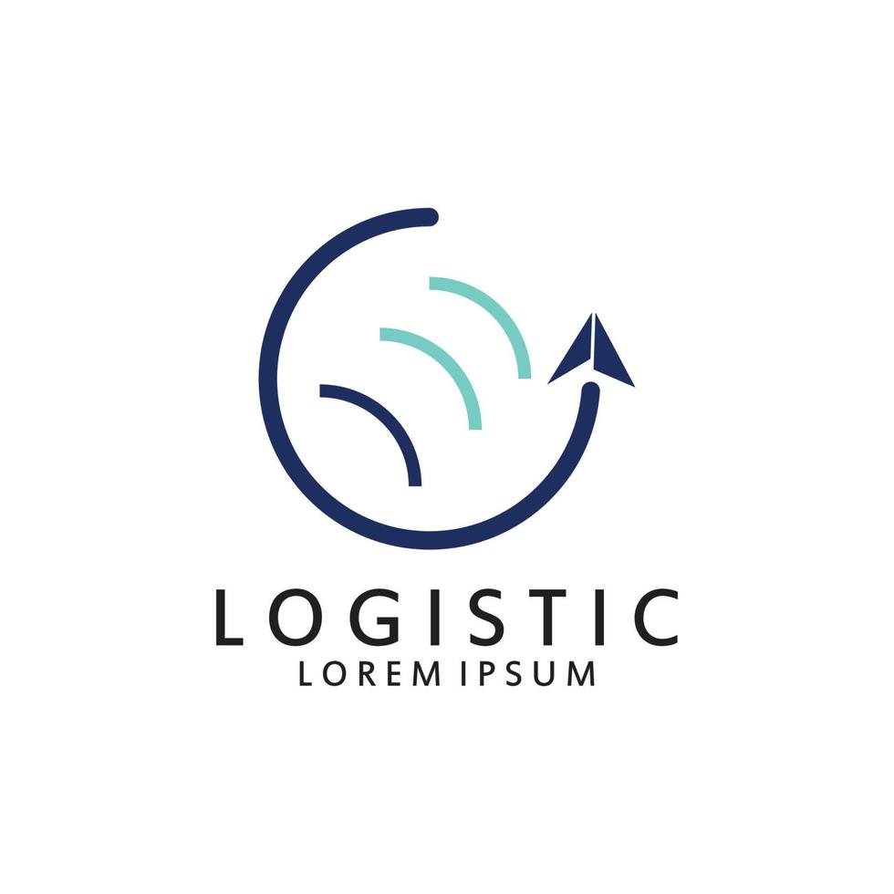 logistisch Logo zum Geschäft und Unternehmen. Vektor Vorlage Design zum Lieferung Service.