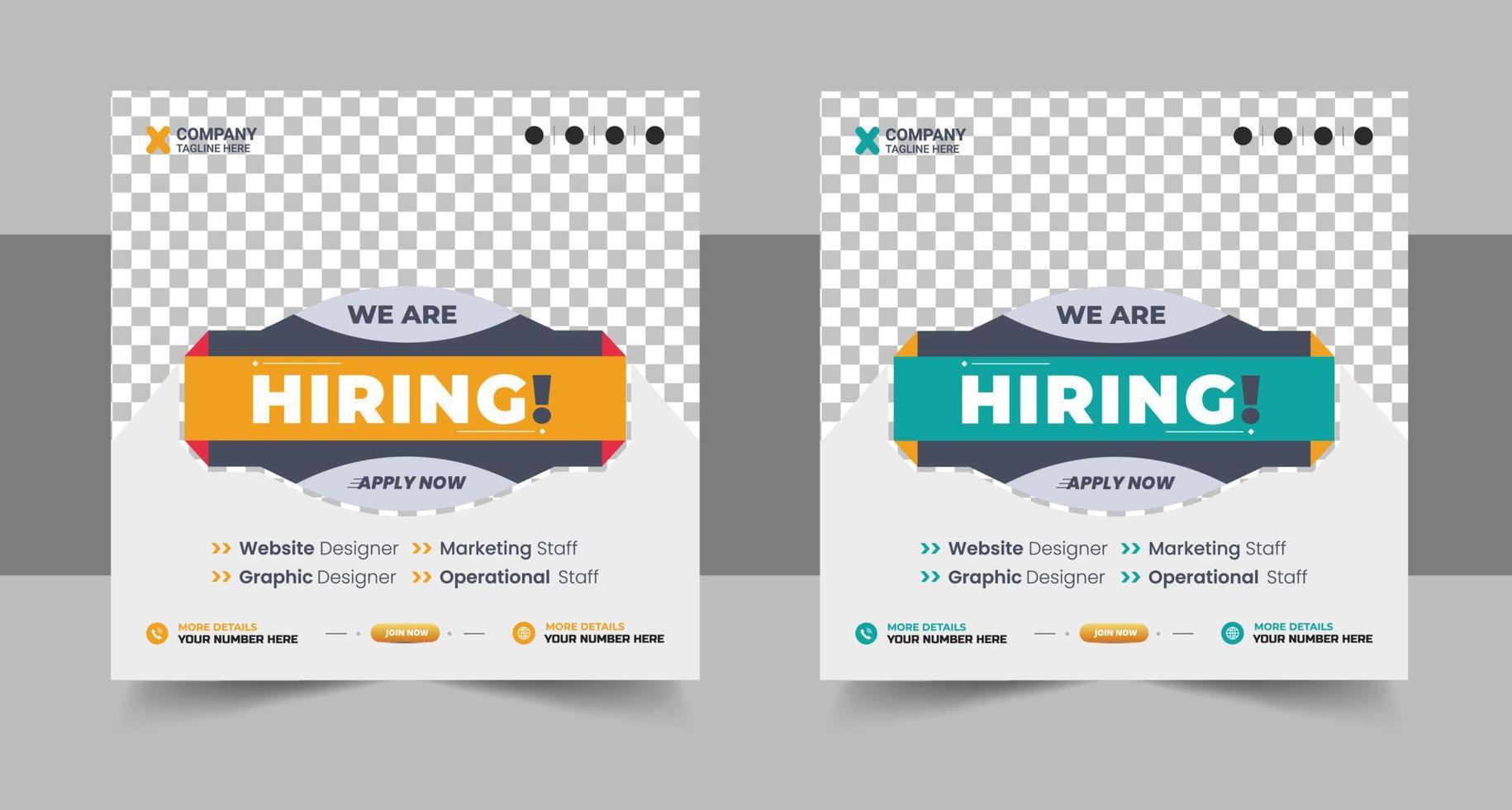 wir sind Einstellung Job Position Platz Banner oder Sozial Medien Post, freie Stelle Banner Design findet ein Arbeit, wir sind Einstellung Banner, Poster, Hintergrund Vorlage vektor