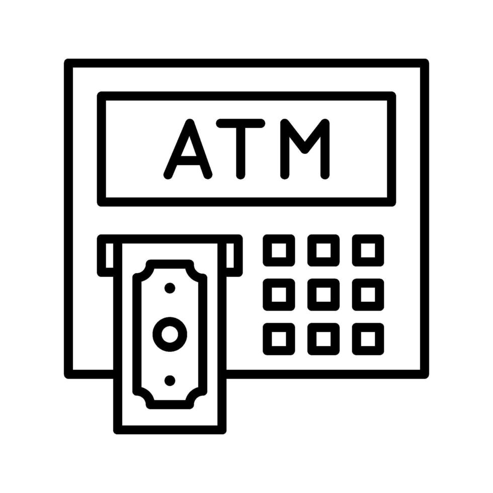 ATM-maskinikon vektor
