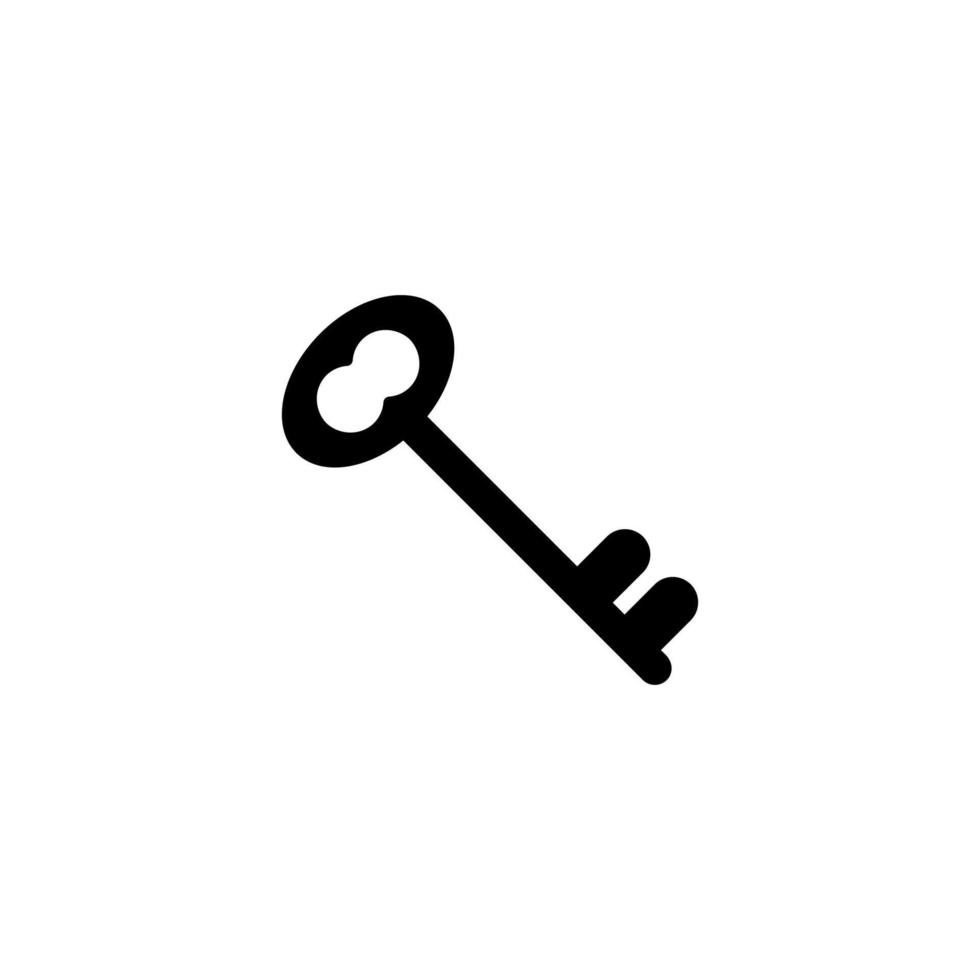 gammal nyckel ikon vektor