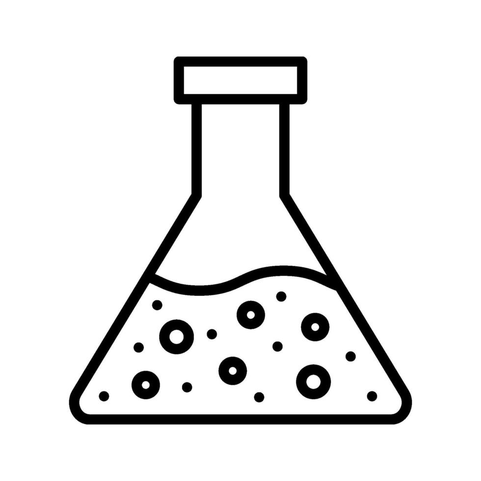 Chemiekolben-Symbol vektor