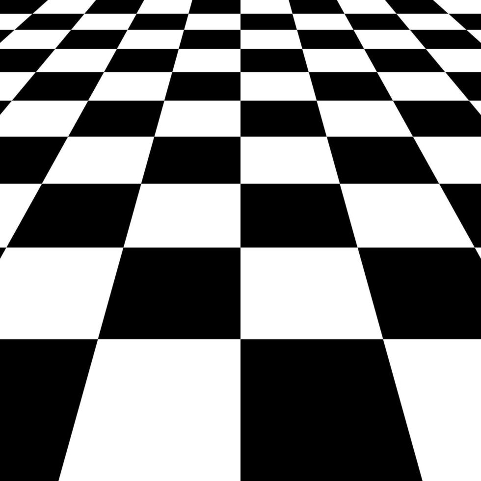 schwarz und Weiß Quadrate kariert Tafel Hintergrund vektor
