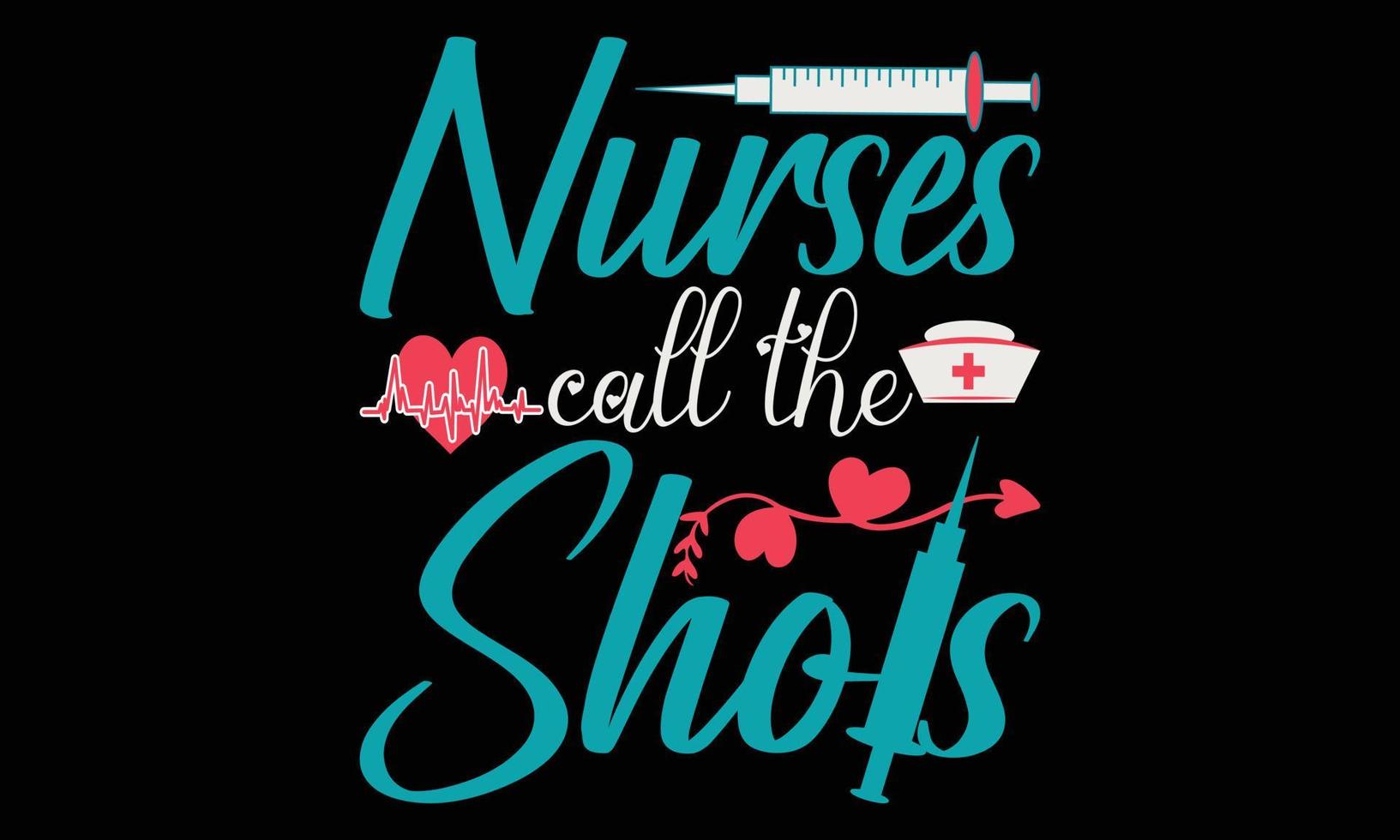 Lycklig sjuksköterska dag, omvårdnad, retro vågig svg t-shirt design. Lycklig sjuksköterska dag t-shirt design. vektor