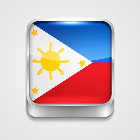 Flagge der Philippinen vektor