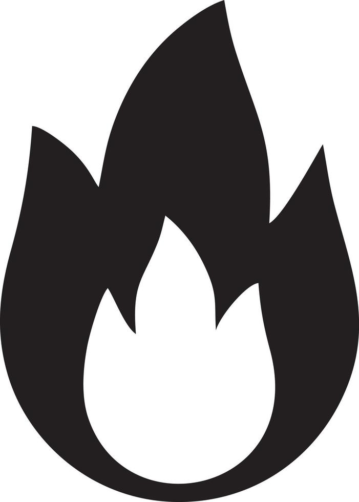 Feuer heiß Symbol Symbol Bild Vektor. Illustration von das Achtung Feuer brennen Bild Design. eps 10 vektor