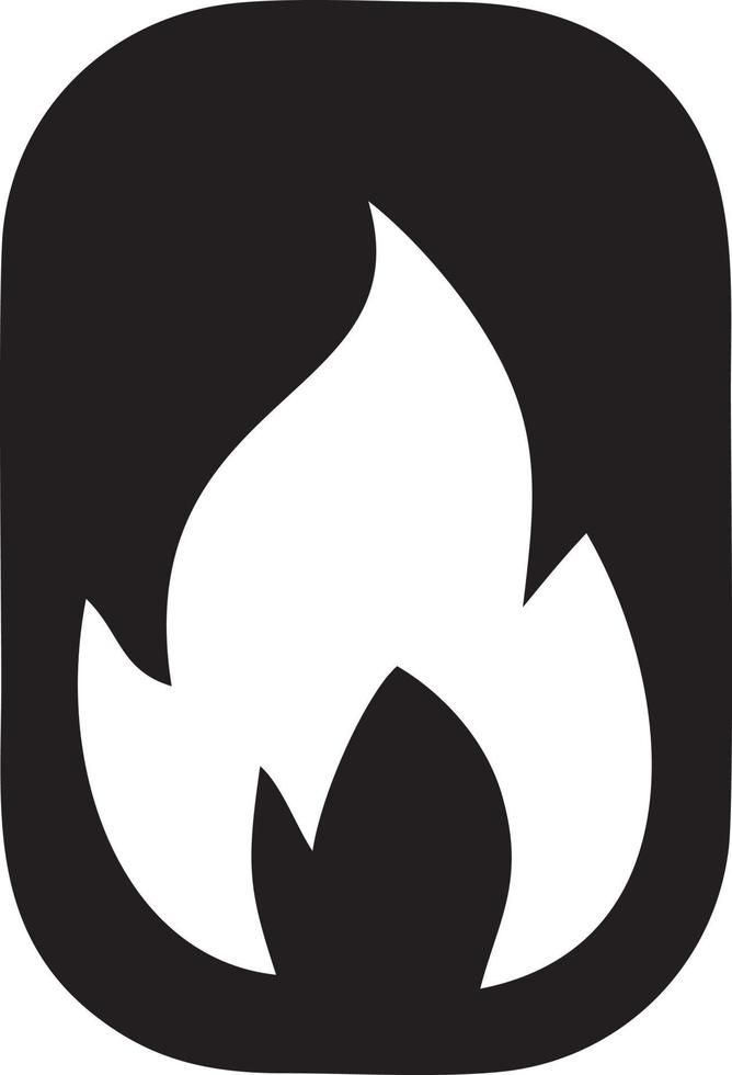 Feuer heiß Symbol Symbol Bild Vektor. Illustration von das Achtung Feuer brennen Bild Design. eps 10 vektor