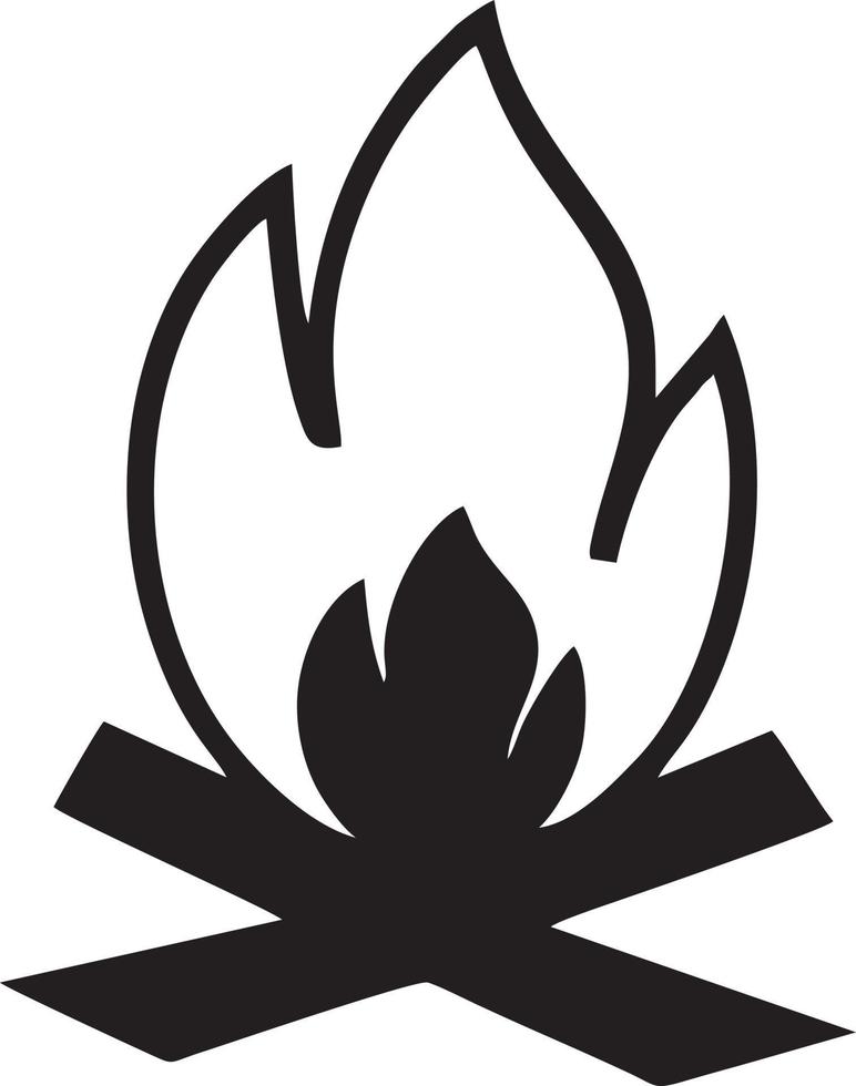 Feuer heiß Symbol Symbol Bild Vektor. Illustration von das Achtung Feuer brennen Bild Design. eps 10 vektor