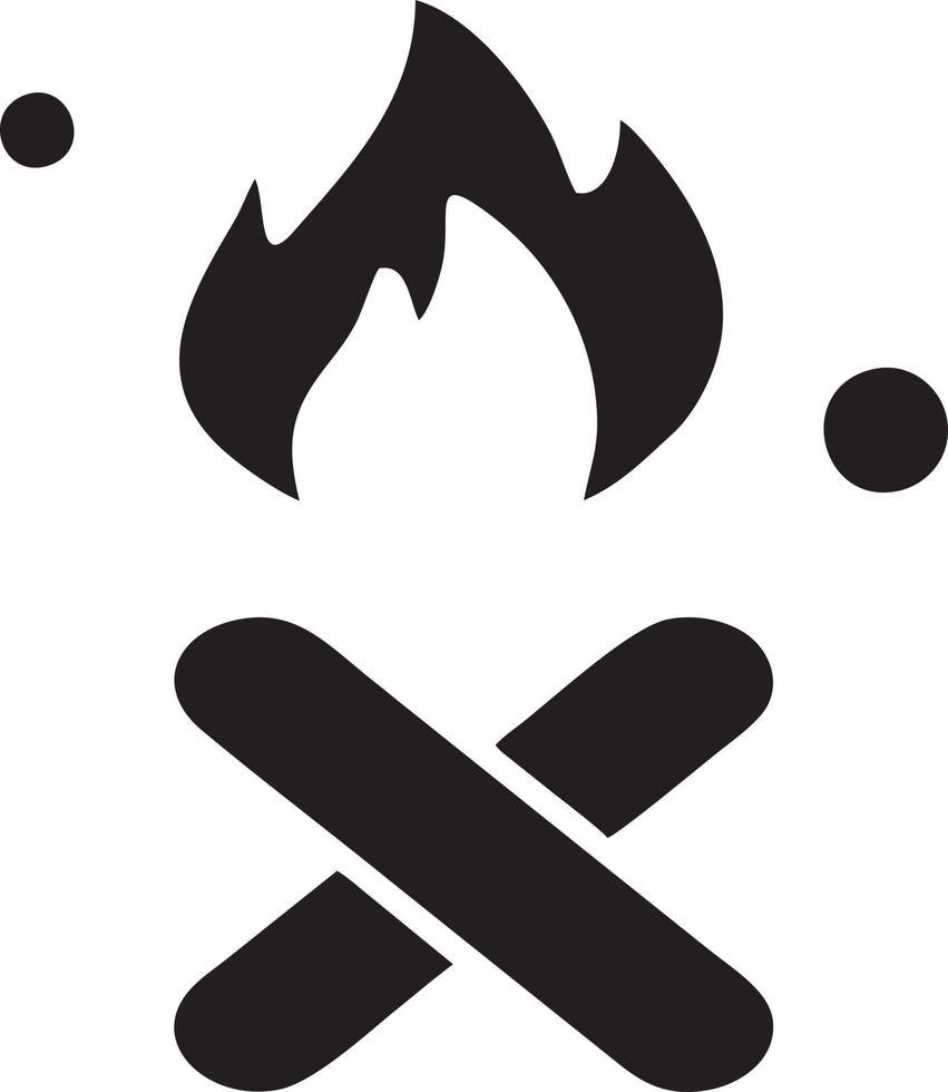 Feuer heiß Symbol Symbol Bild Vektor. Illustration von das Achtung Feuer brennen Bild Design. eps 10 vektor