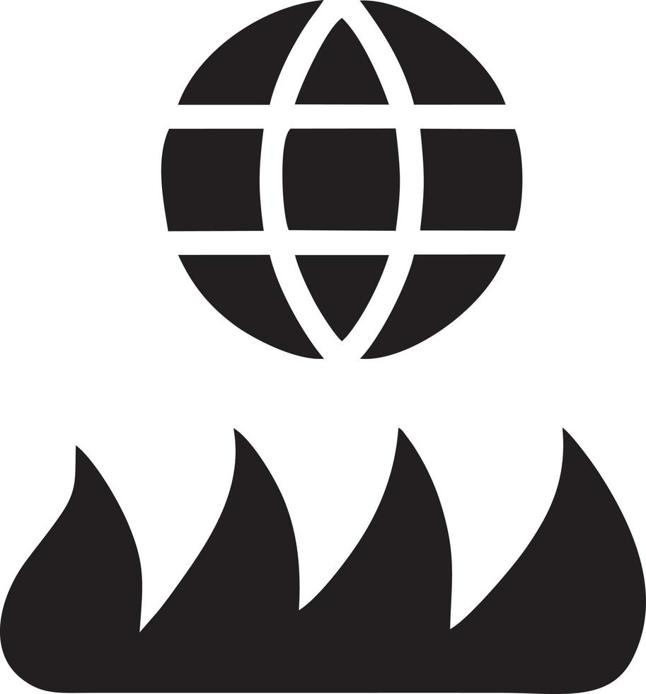 Feuer heiß Symbol Symbol Bild Vektor. Illustration von das Achtung Feuer brennen Bild Design. eps 10 vektor