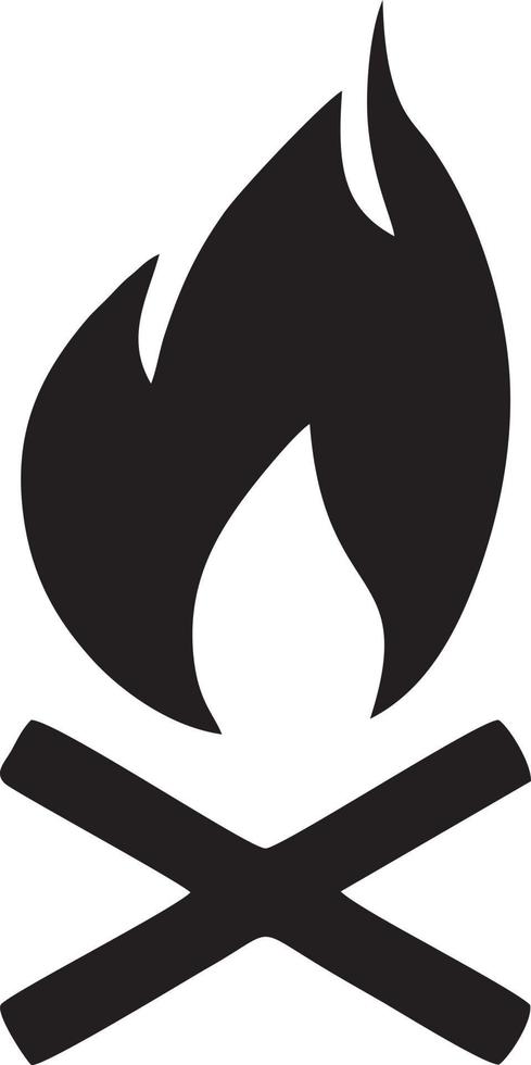 Feuer heiß Symbol Symbol Bild Vektor. Illustration von das Achtung Feuer brennen Bild Design. eps 10 vektor