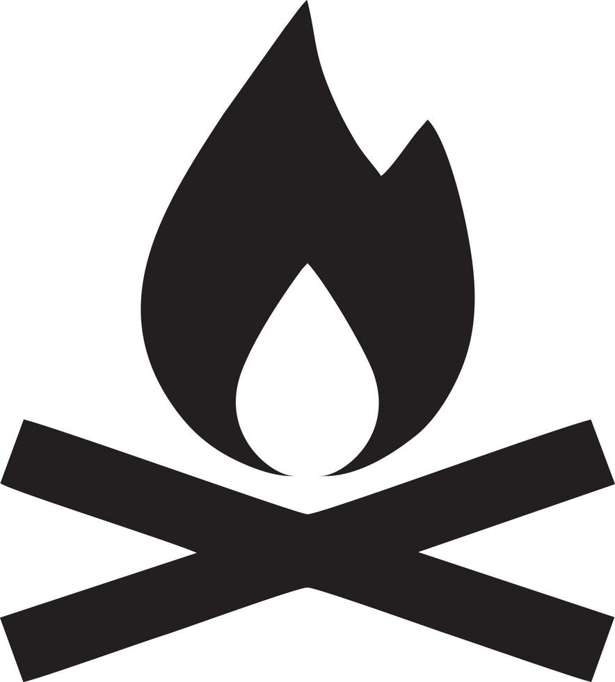 Feuer heiß Symbol Symbol Bild Vektor. Illustration von das Achtung Feuer brennen Bild Design. eps 10 vektor