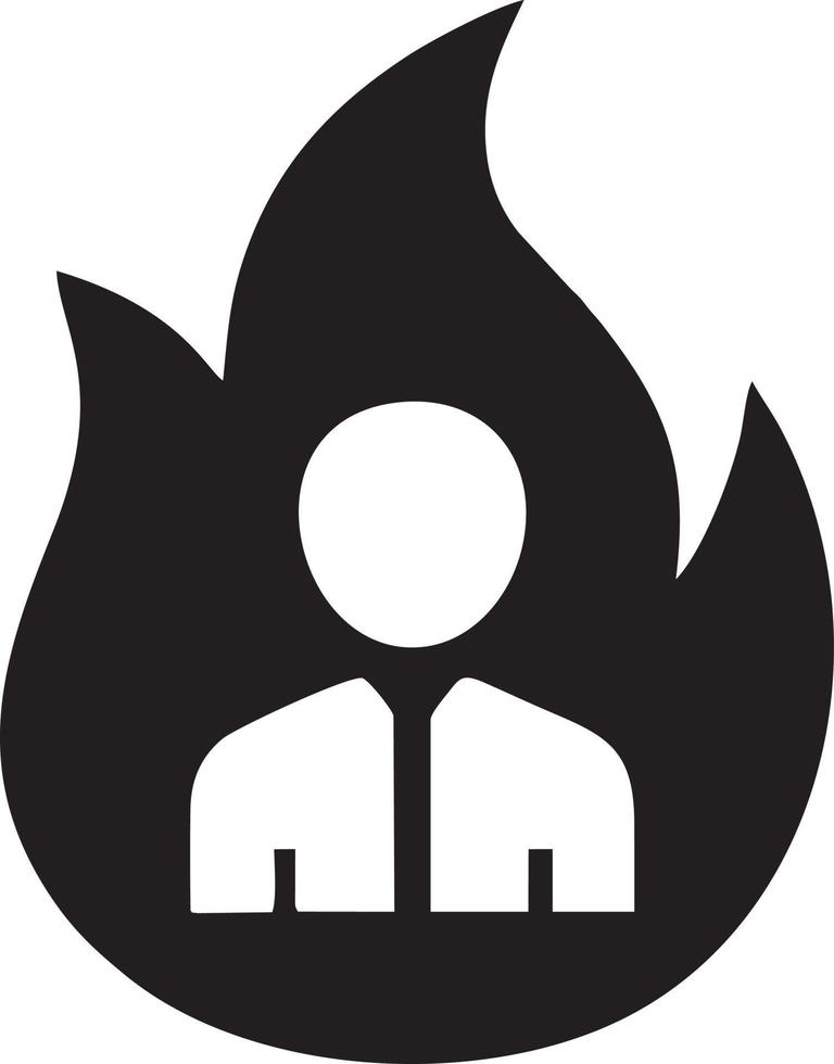 Feuer heiß Symbol Symbol Bild Vektor. Illustration von das Achtung Feuer brennen Bild Design. eps 10 vektor