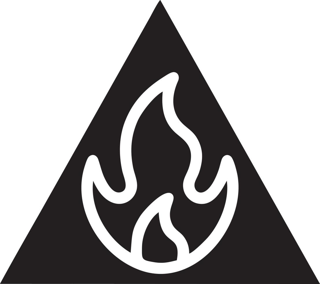 Feuer heiß Symbol Symbol Bild Vektor. Illustration von das Achtung Feuer brennen Bild Design. eps 10 vektor