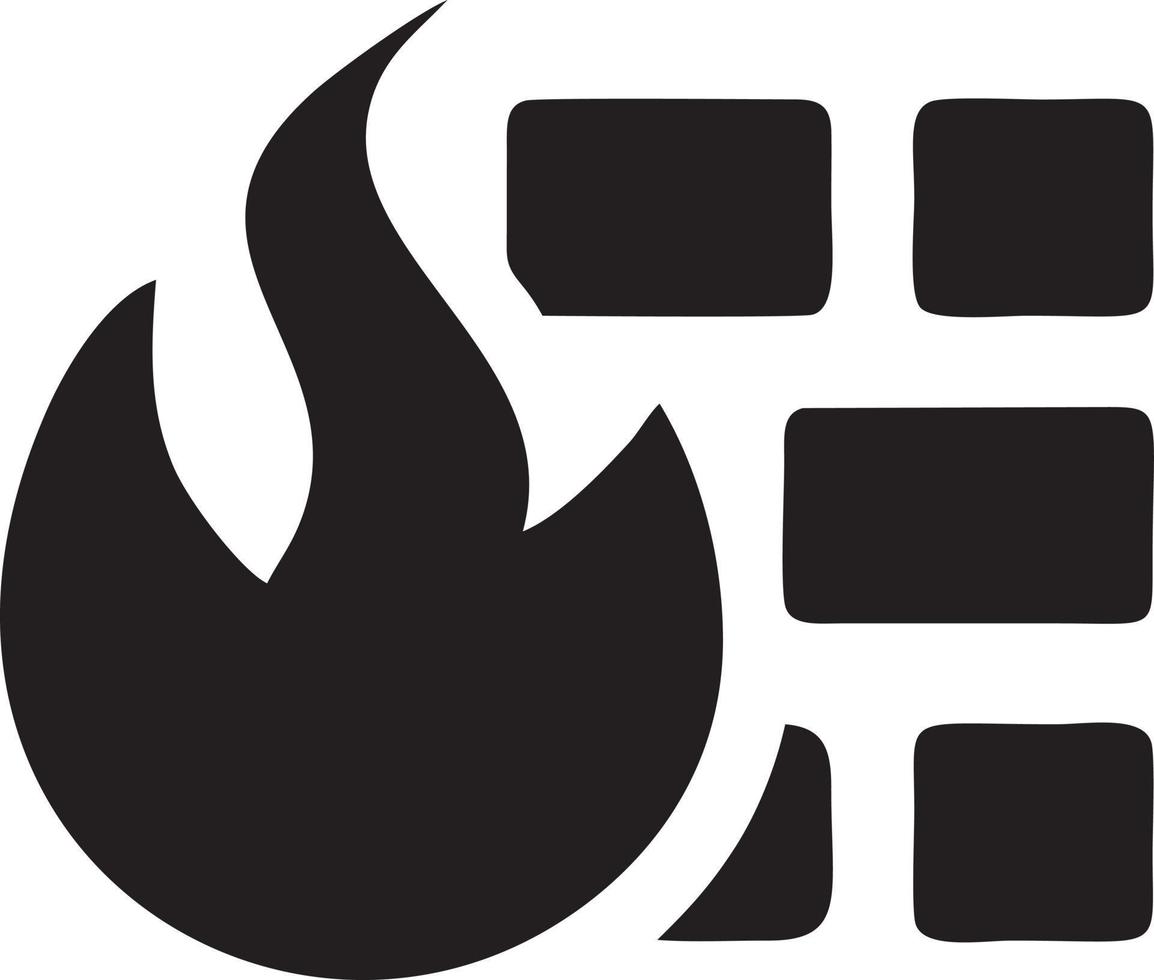 Feuer heiß Symbol Symbol Bild Vektor. Illustration von das Achtung Feuer brennen Bild Design. eps 10 vektor