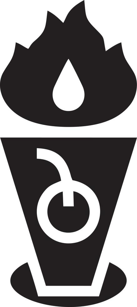 brand varm ikon symbol bild vektor. illustration av de fara brand bränna bild design. eps 10 vektor