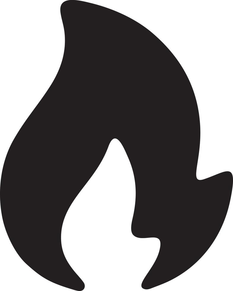 Feuer heiß Symbol Symbol Bild Vektor. Illustration von das Achtung Feuer brennen Bild Design. eps 10 vektor