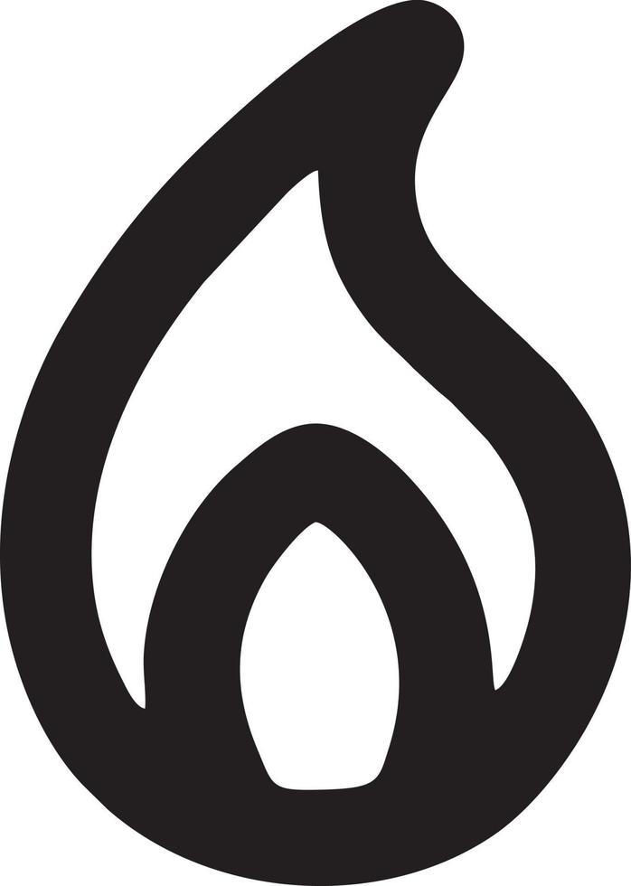 Feuer heiß Symbol Symbol Bild Vektor. Illustration von das Achtung Feuer brennen Bild Design. eps 10 vektor