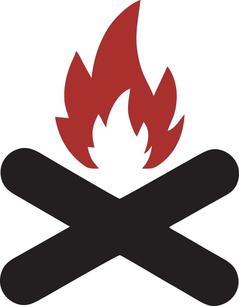 Feuer heiß Symbol Symbol Bild Vektor. Illustration von das Achtung Feuer brennen Bild Design. eps 10 vektor