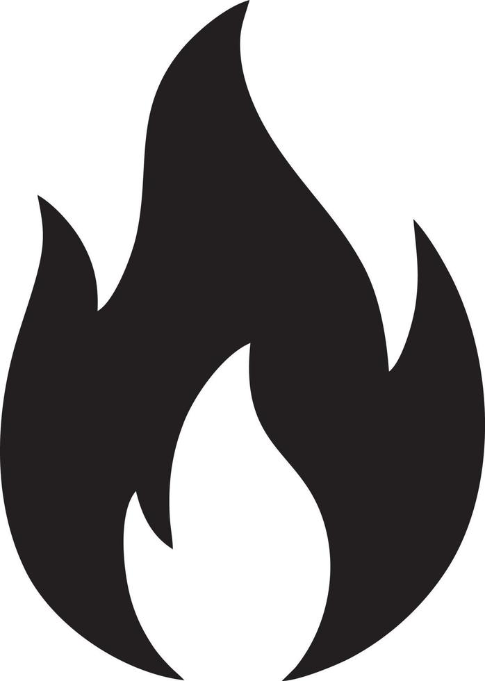 Feuer heiß Symbol Symbol Bild Vektor. Illustration von das Achtung Feuer brennen Bild Design. eps 10 vektor