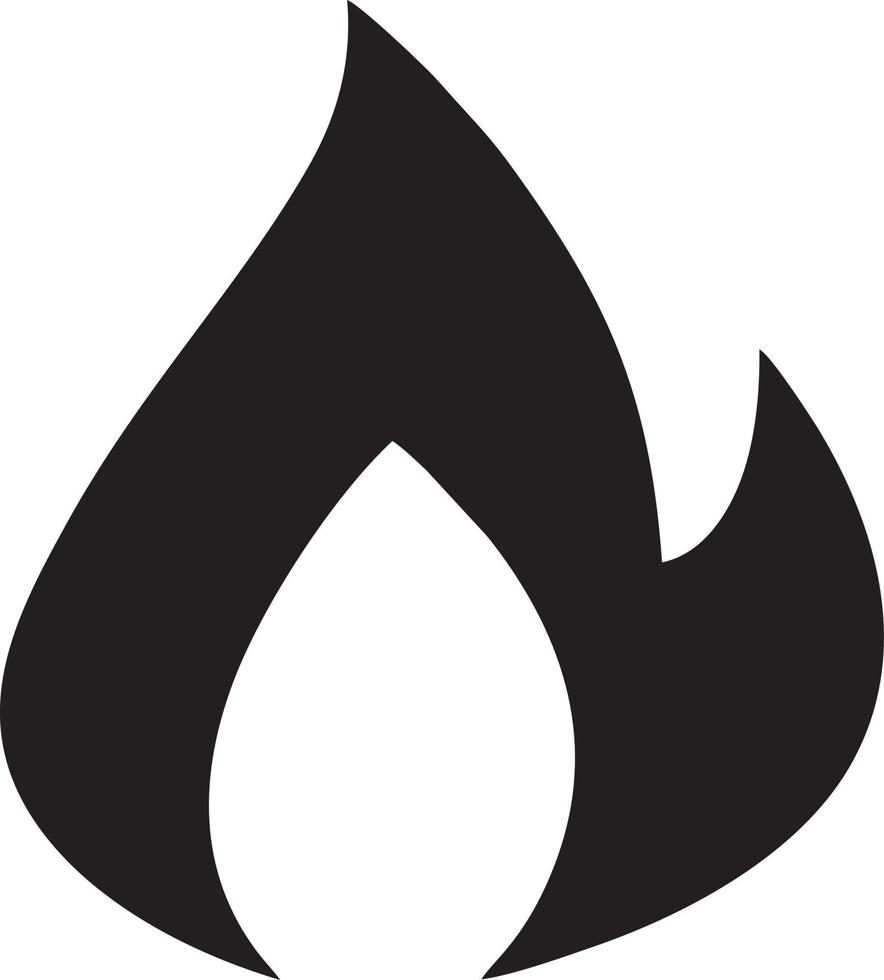 Feuer heiß Symbol Symbol Bild Vektor. Illustration von das Achtung Feuer brennen Bild Design. eps 10 vektor