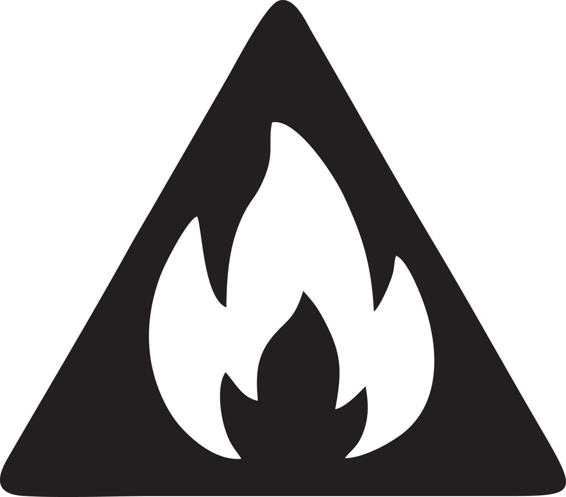 Feuer heiß Symbol Symbol Bild Vektor. Illustration von das Achtung Feuer brennen Bild Design. eps 10 vektor