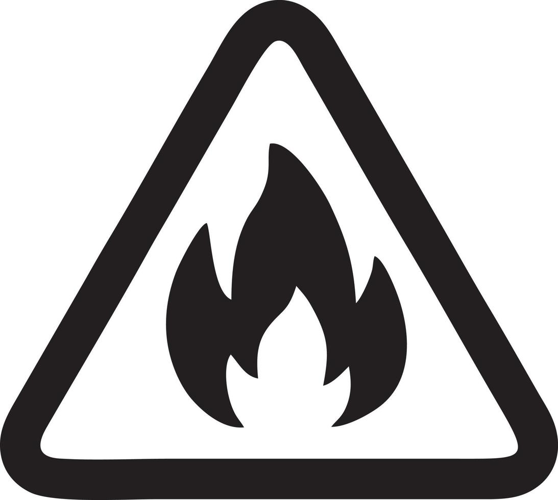 Feuer heiß Symbol Symbol Bild Vektor. Illustration von das Achtung Feuer brennen Bild Design. eps 10 vektor