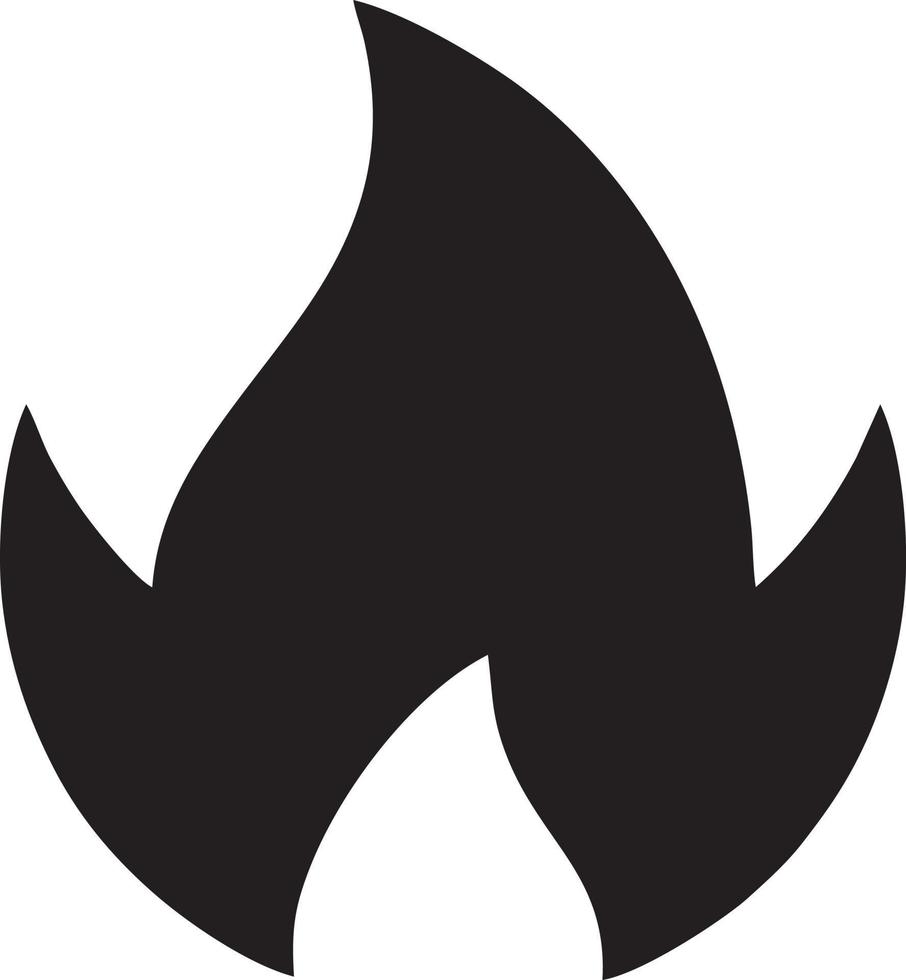 Feuer heiß Symbol Symbol Bild Vektor. Illustration von das Achtung Feuer brennen Bild Design. eps 10 vektor