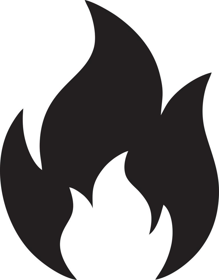 Feuer heiß Symbol Symbol Bild Vektor. Illustration von das Achtung Feuer brennen Bild Design. eps 10 vektor