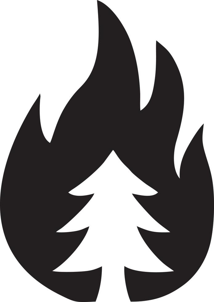 Feuer heiß Symbol Symbol Bild Vektor. Illustration von das Achtung Feuer brennen Bild Design. eps 10 vektor