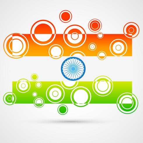 kreative indische Flagge vektor
