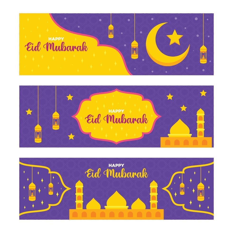 Eid Mubarak Banner vektor