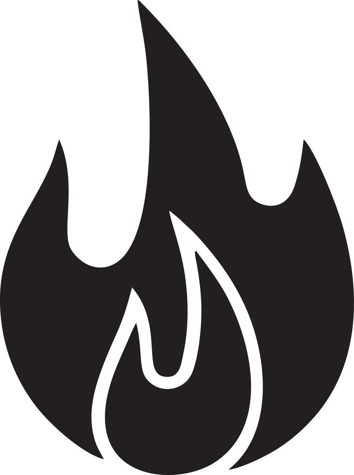 Feuer heiß Symbol Symbol Bild Vektor. Illustration von das Achtung Feuer brennen Bild Design. eps 10 vektor