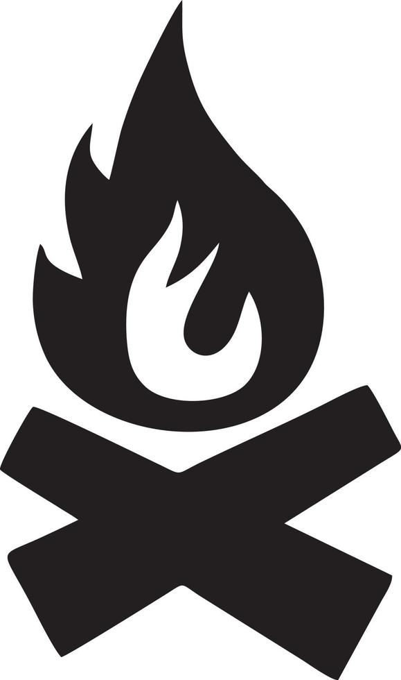 Feuer heiß Symbol Symbol Bild Vektor. Illustration von das Achtung Feuer brennen Bild Design. eps 10 vektor