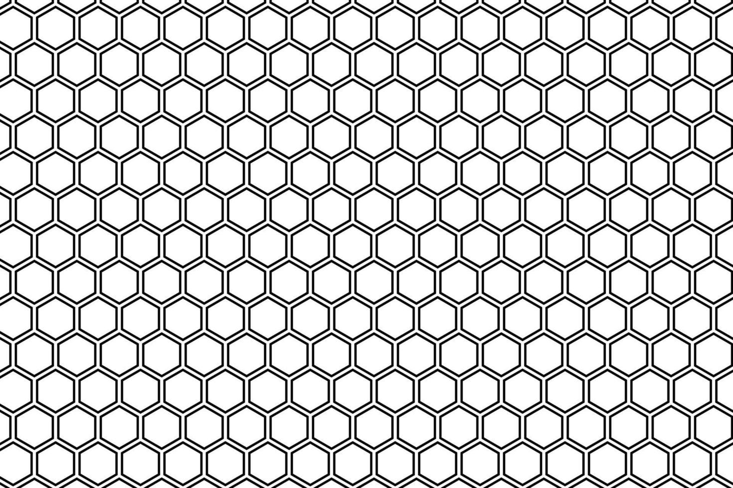 abstrakt schwarz Bienenwabe Vektor Muster Design.