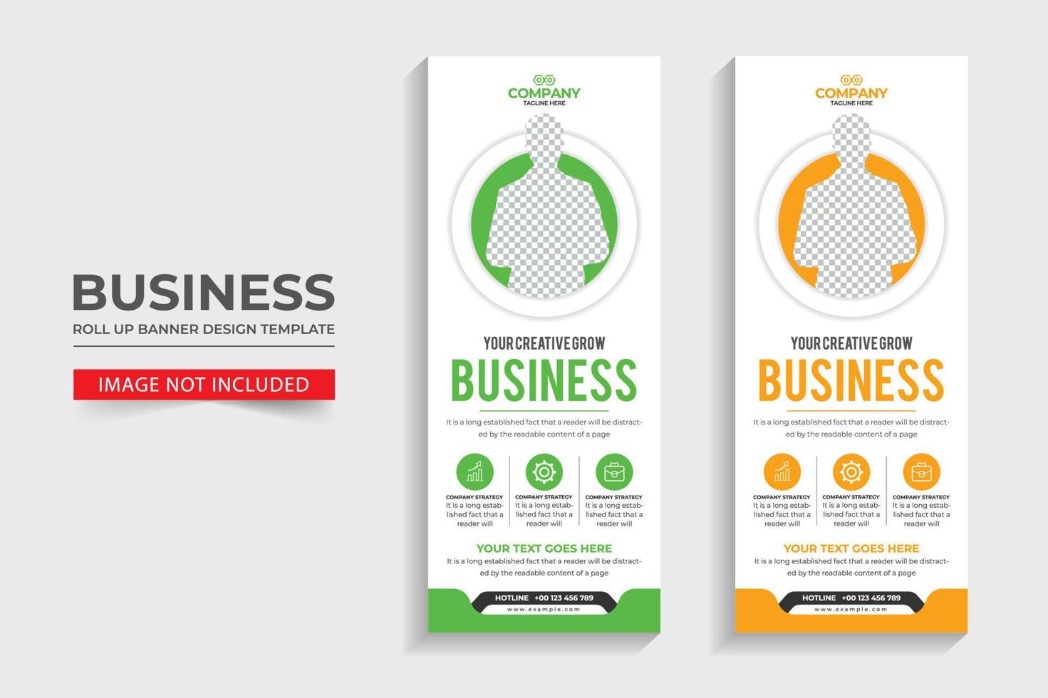 Business-Rollup-Banner-Template-Design vektor