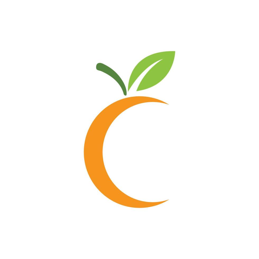 orange logotypdesign vektor