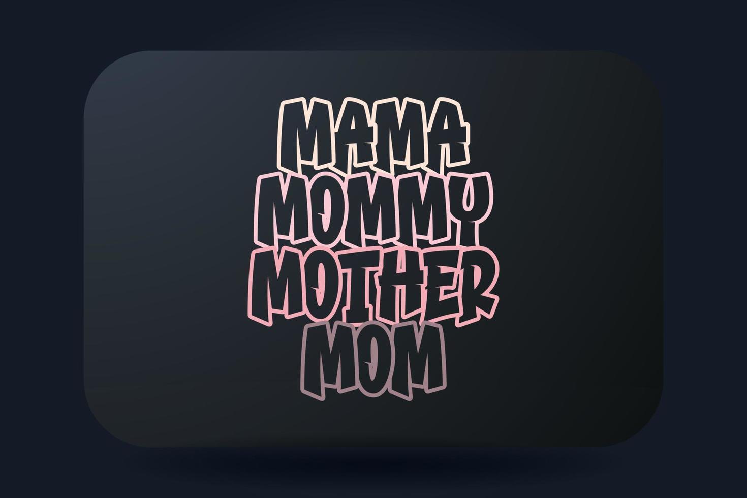 mors dag t-shirt typografi design mamma mamma mor mamma vektor