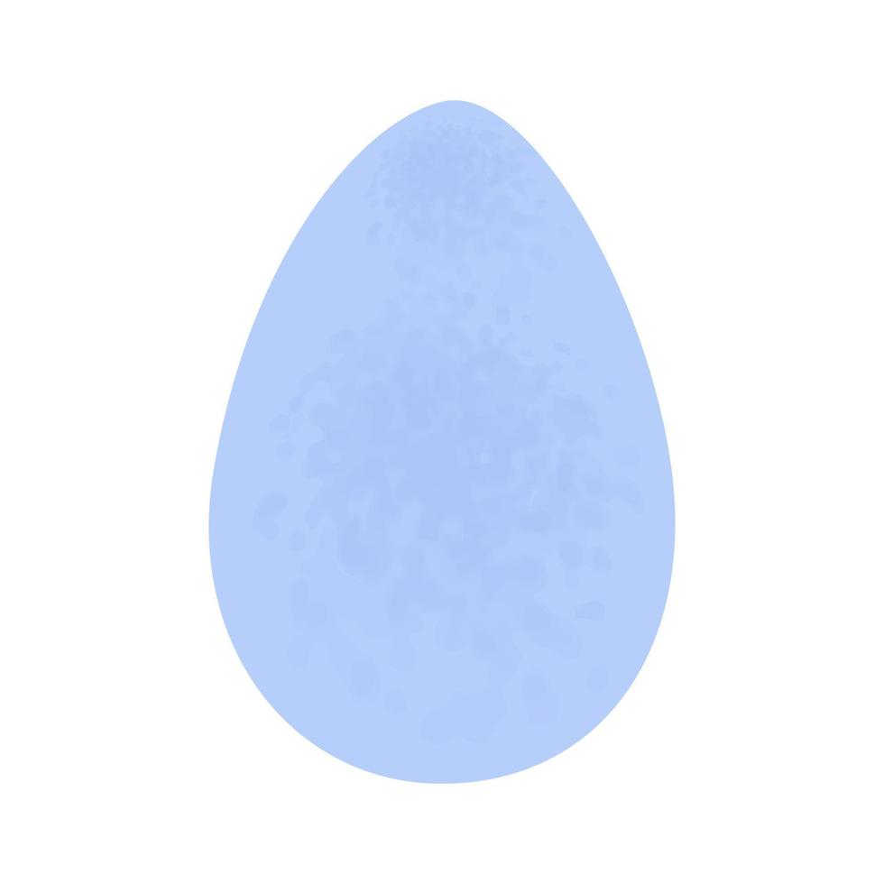 abstrakt hell Ostern Ei im modisch Sanft Blau Aquarell. glücklich Ostern. Urlaub. Hand gezeichnet. Symbol vektor