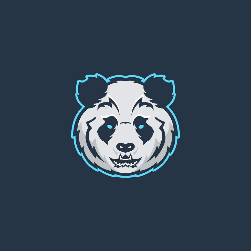 Vektor Illustration von Panda Maskottchen Logo