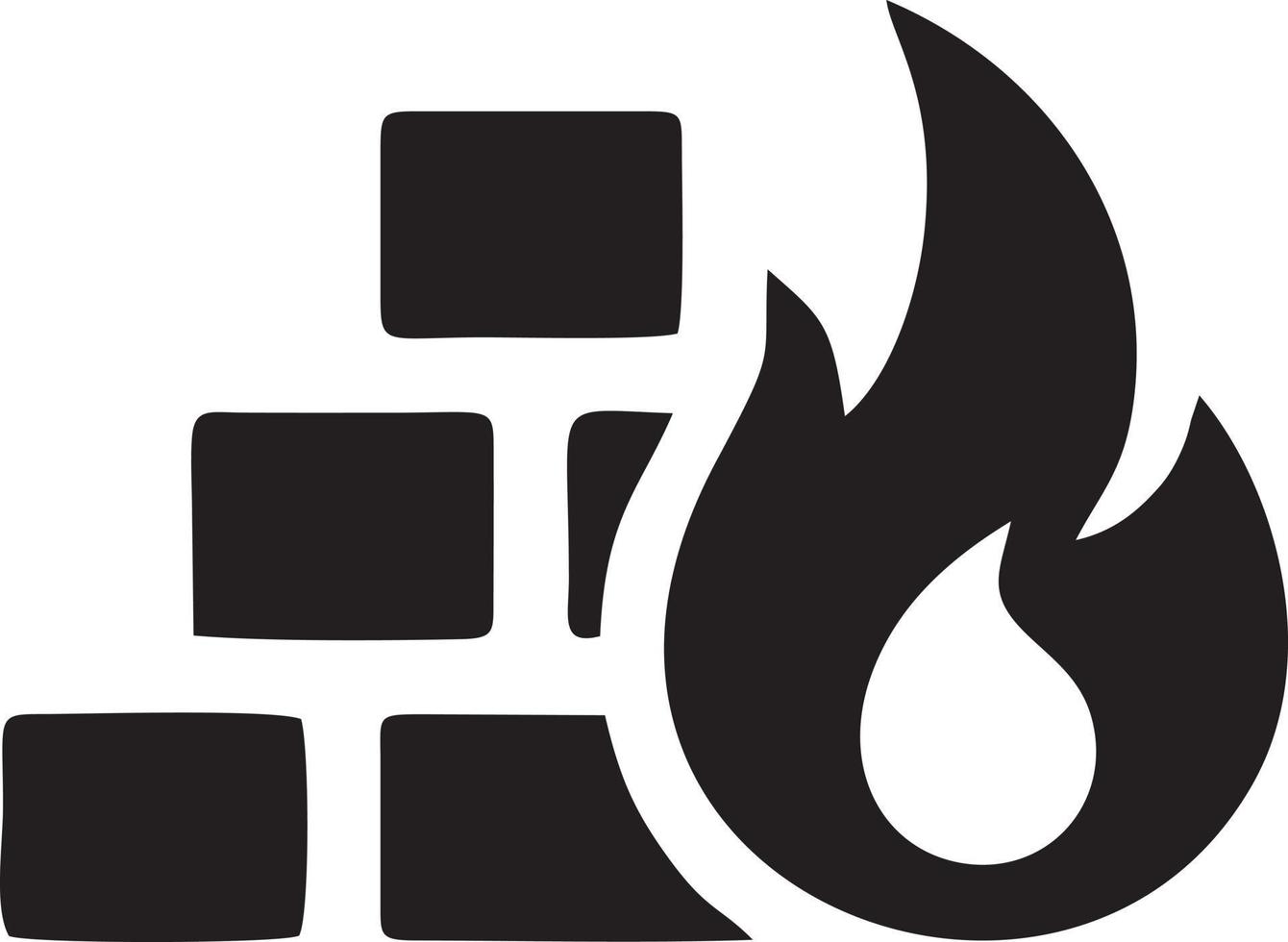 Feuer heiß Symbol Symbol Bild Vektor. Illustration von das Achtung Feuer brennen Bild Design. eps 10 vektor