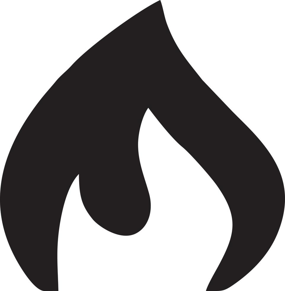 Feuer heiß Symbol Symbol Bild Vektor. Illustration von das Achtung Feuer brennen Bild Design. eps 10 vektor