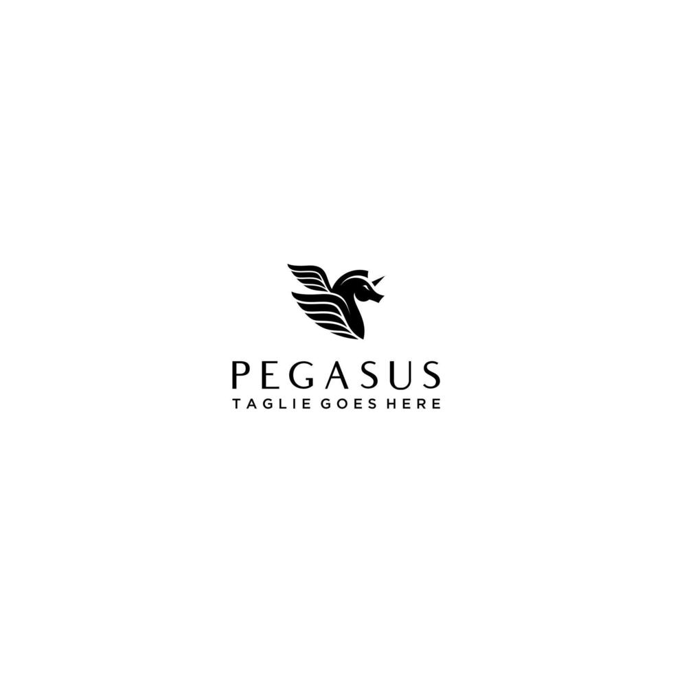 Pegasus Logo Vorlage Vektor .