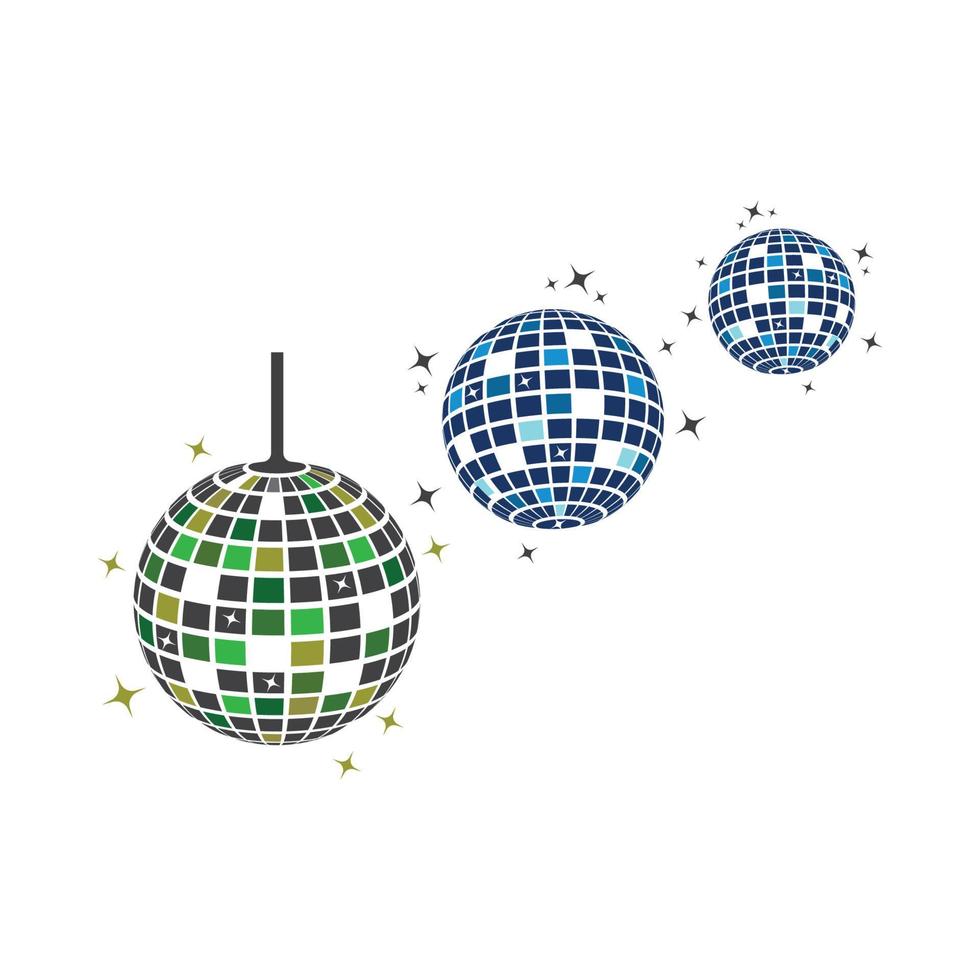 Disko Ball Symbol Vektor Illustration Design