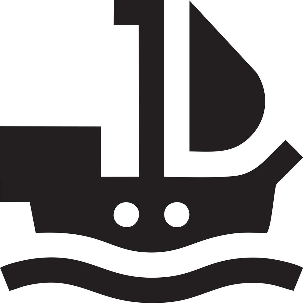 Boot Symbol Symbol Design Vektor Bild. Illustration von das Schiff Boot Transport Design Bild. eps 10.