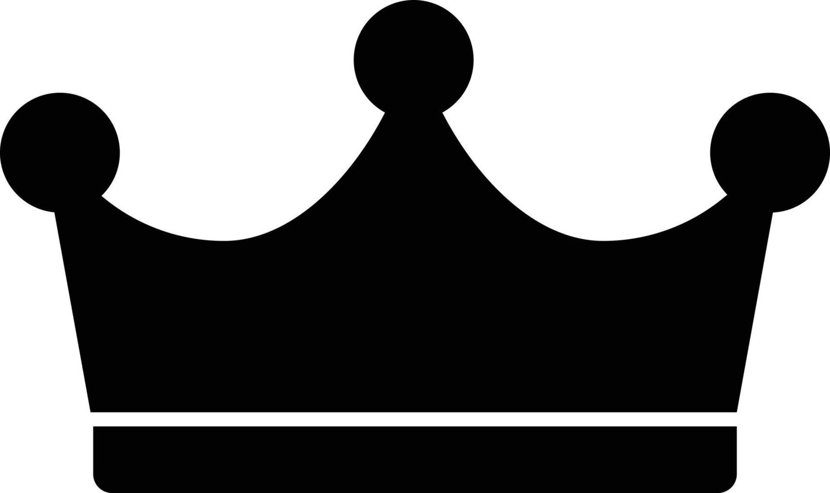 kunglig krona ikon isolerat på vit bakgrund vektor