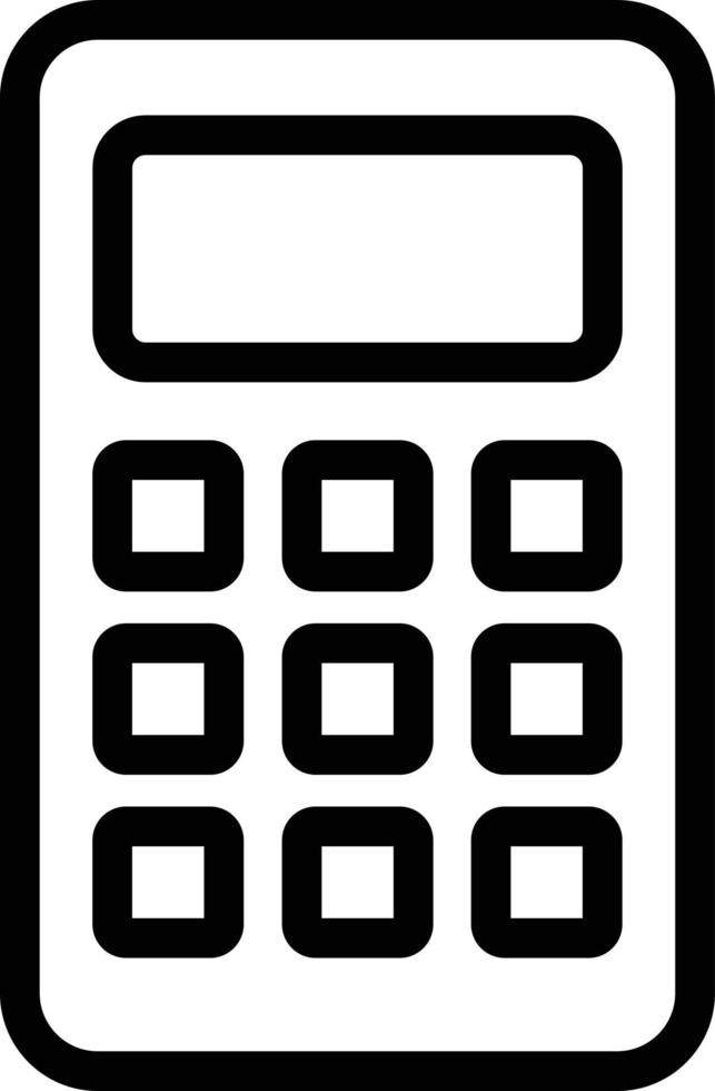 Taschenrechner Symbol Linie Symbol , Mathematik Symbol . Element von Bildung Illustration können Sein benutzt zum Netz, Logo, Handy, Mobiltelefon Anwendung, ui, ux vektor