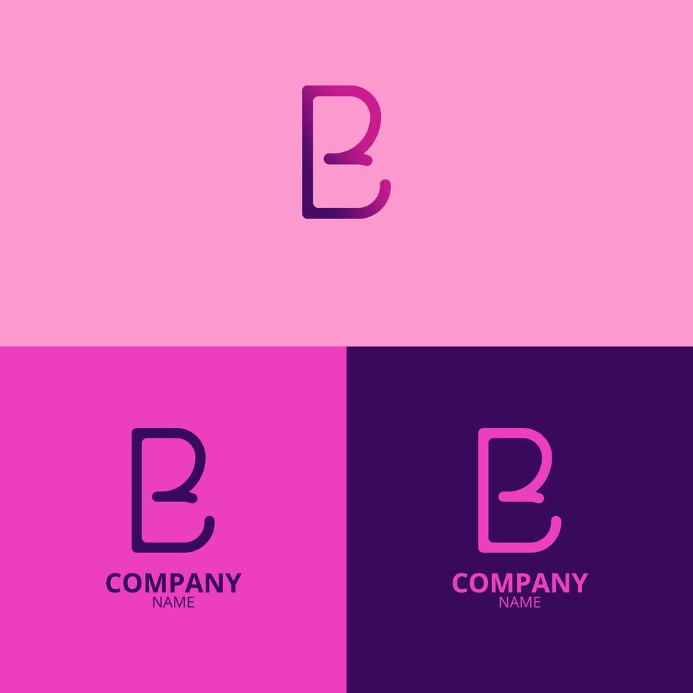 de brev b logotyp med en rena och modern stil också användningar en progressiv lutning röd Färg, som är perfekt för förstärkning din företag logotyp branding vektor